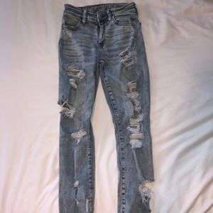 American Eagle ripped jeans